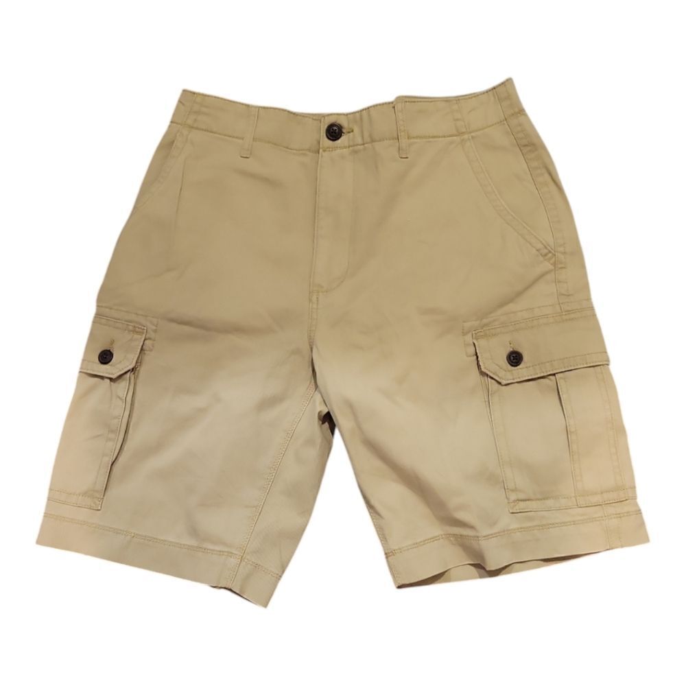NWT Arizona Jeans Mens Cargo Shorts, Size 32 Tan 10 in 100 cotton